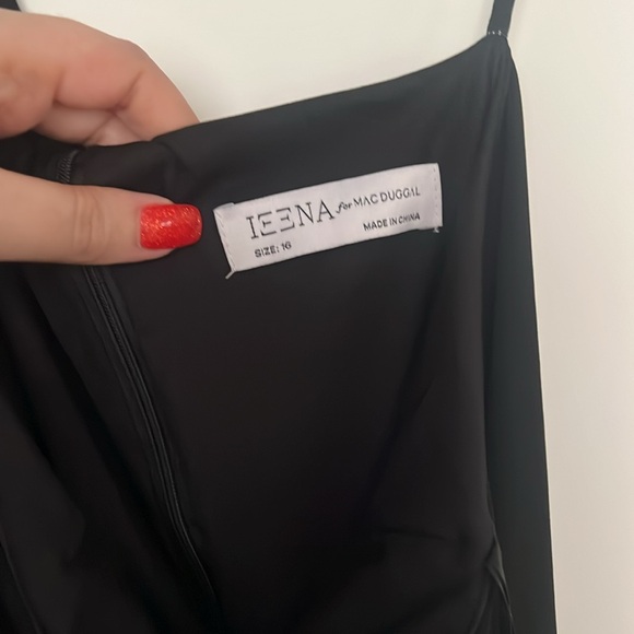 NWT MACDUGGAL ONE SLEEVE BEADED CUFF SIDE TWIST GOWN - Picture 5 of 6